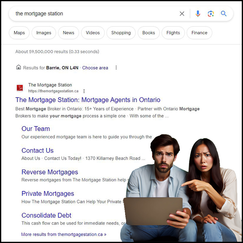 The brokers at Verico the Mortgage Station have recently expanded their online advertising so that their ad essentially fills the screen when you Google their name. That is not a cheap option for trying and failing to conceal the truth, and it is quite obviously not working.
