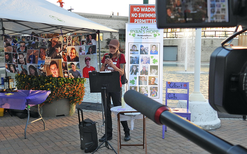 Speeches of support were made by those who had lost those they love.