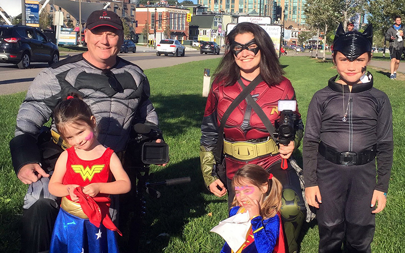 We joined the superheroes in families of children with cancer.